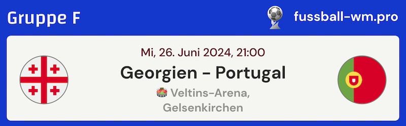 EM-Spiel: Georgien - Portugal, 26.6