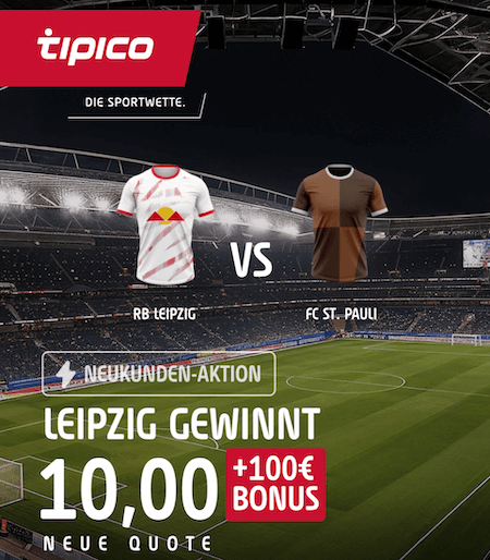 Leipzig Boost gegen St. Pauli bei Tipico im DFB-Pokal