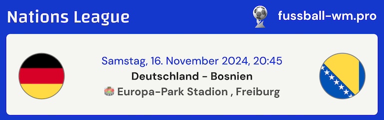 Tipp zu Deutschland vs. Bosnien, 16.11.