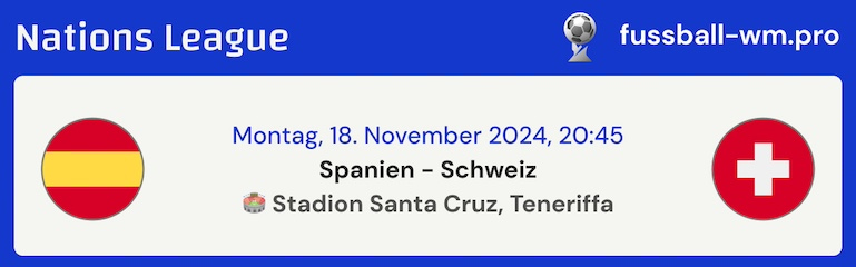 Wett-Tipp Spanien vs. Schweiz, 18.11.