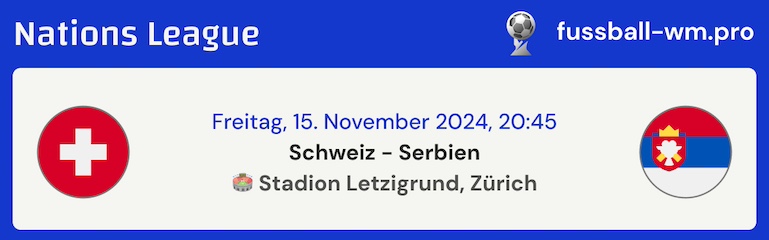 Tipp zu Schweiz - Serbien am 15.11.