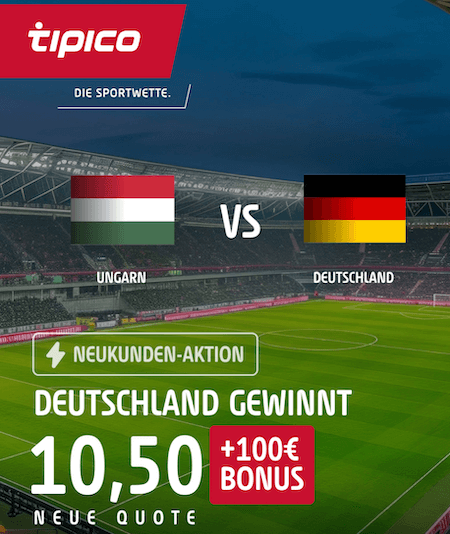 Deutschland gewinnt Boost in der Nations League gegen Ungarn bei Tipico