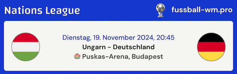 Ungarn - Deutschland, 19.11.