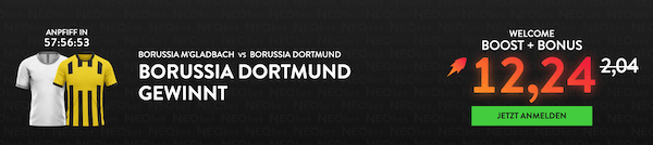 Dortmund Boost bei Neobet gegen Gladbach