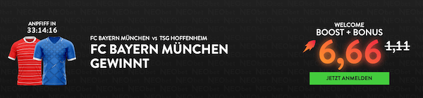 Bayern Boost gegen Hoffenheim bei Neobet