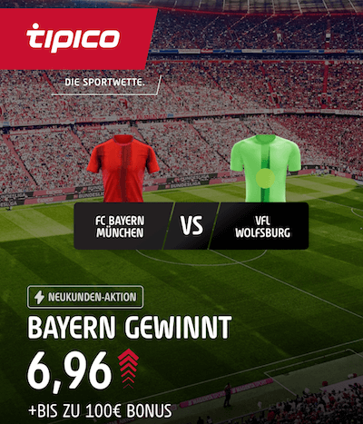 Bayern Boost gegen Wolfsburg bei Tipico