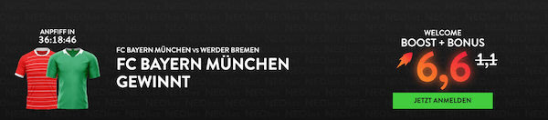 Bayern Boost gegen Bremen bei Neobet