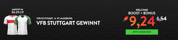 Stuttgart gegen Augsburg Boost bei Neobet