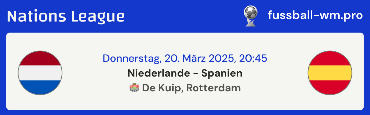 Niederlande Spanien Wett Tipp, 20.3.